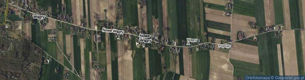 Zdjęcie satelitarne Nowe Wągry ul.